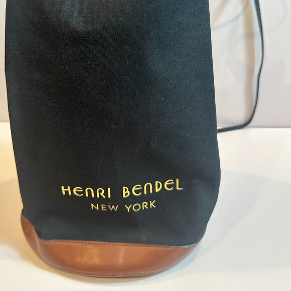 Rare Archive Henri Bendel NY Bendel Girl Canvas & Leather Bucket Backpack main image 9